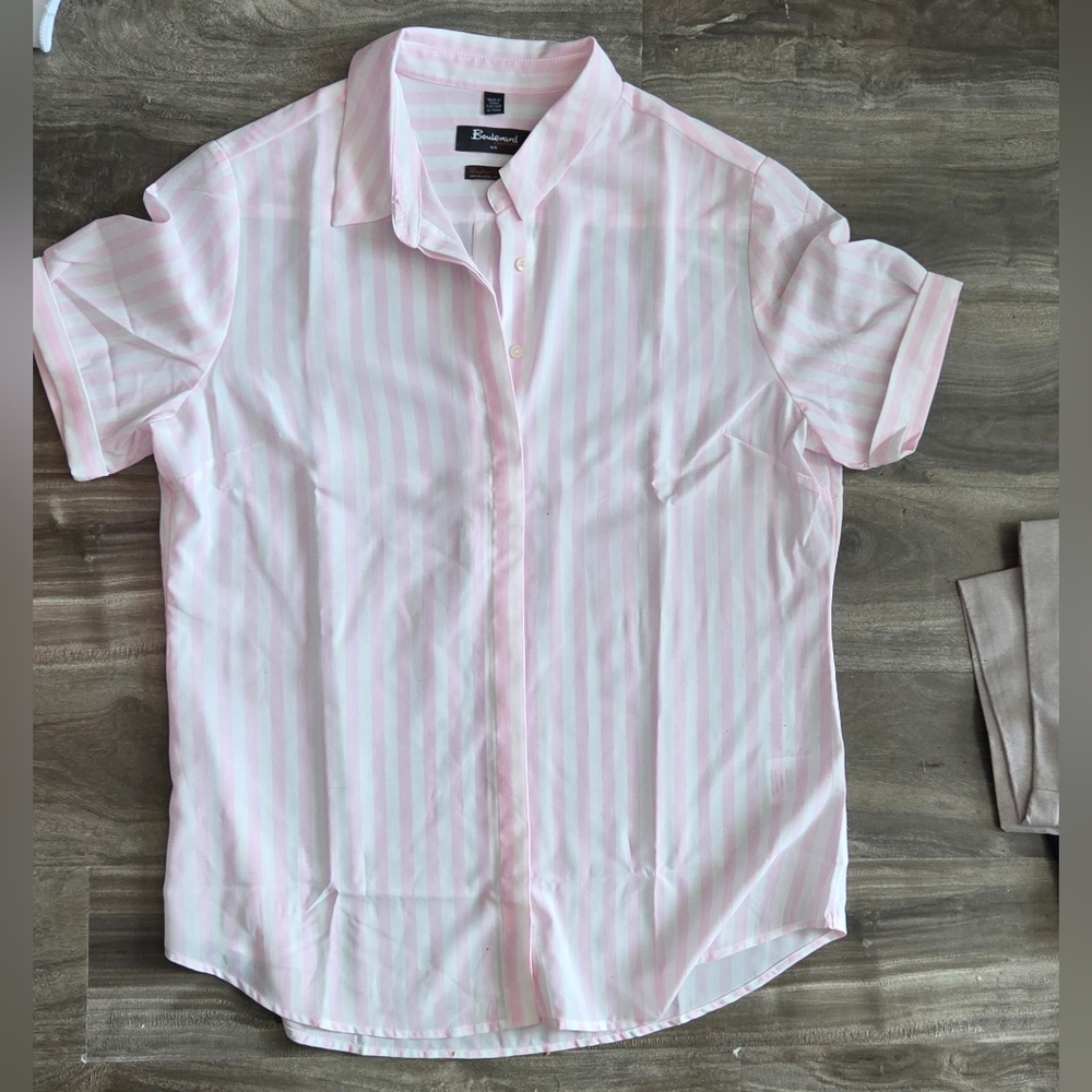 Brooks Brothers Pink Striped Womens Shirt